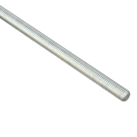 Fully Threaded Rod, 9/16-12, 12 In, Steel, Low Carbon, Zinc Plated Finish