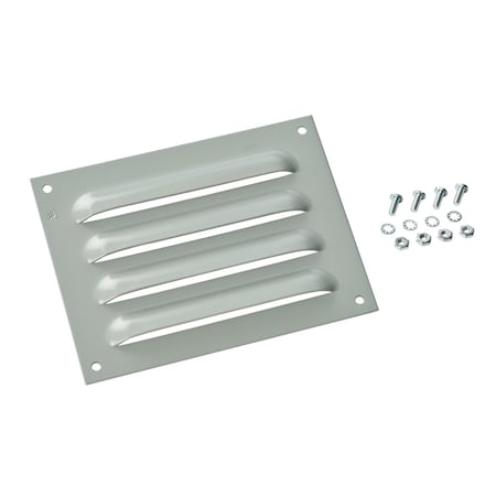 Louver Plate Kits, 5.62x7.50, Gray, Steel