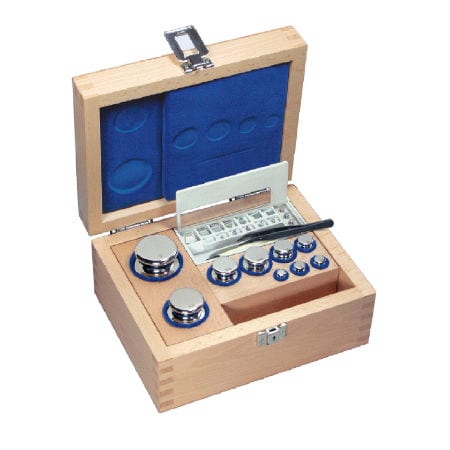 E1 1 G - 500 G Set Of Weights In Wooden