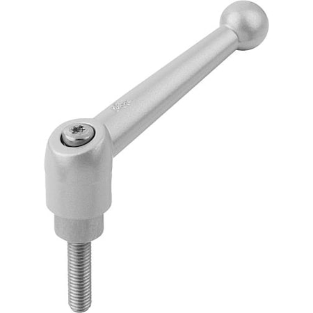 Adjustable Handle, Size: 4 1/2-13X50 Zinc, Silver Metallic, Comp: Stainless Steel