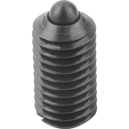 Spring Plunger Light Spring Force D=M20, L=30, Steel, Comp: Pin Steel