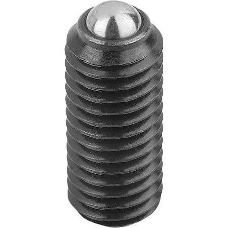 Spring Plunger Standard Spring Force D=M16 L=33, Steel, Comp: Ball Steel