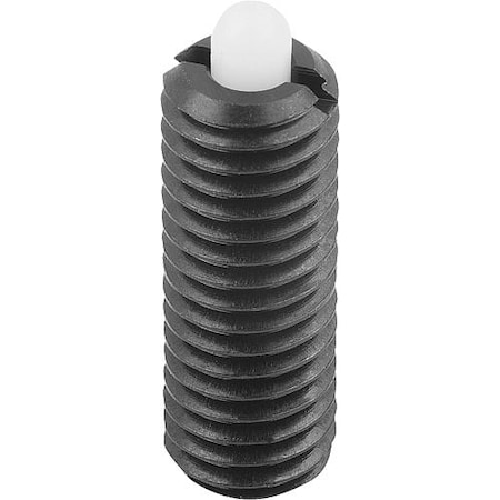 Spring Plunger Standard Spring Force D=1/2-13 L=28, Steel, Comp: Pin Pom