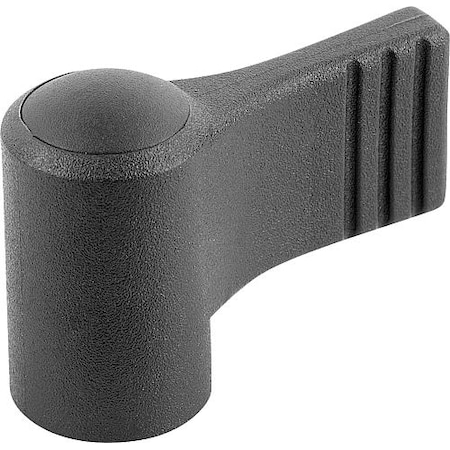 Wing Grip, One-Sided, Size: 9 D=M04, A=22, H=18, Form: K, Body Black, Cap Black , Comp: Steel