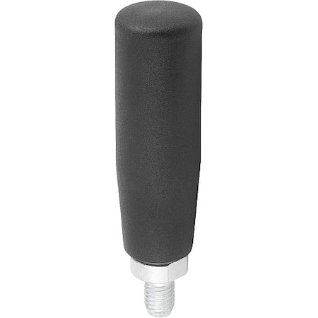 Cylinder Grip Revolving D=M08 Thermoplastic, Comp: Steel