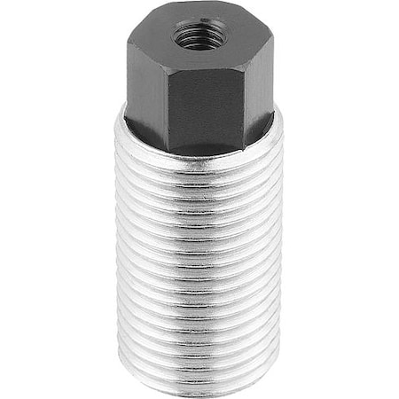 Push-Pull Plunger, With Rotation Lock, D=M12X1,5 L=20, Form: I, Threaded End