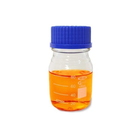 Glass Media Bottle,Clear,100 ML,PK10