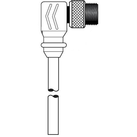 MIN-SYNC SGL END M 90 8 PL 15FT PVC