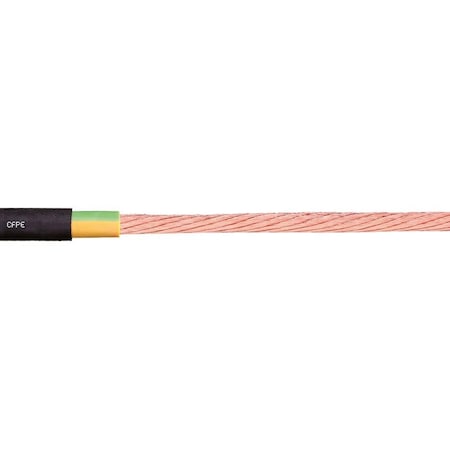 Power Cable,TPE,0.37 In Dia,Signal Black