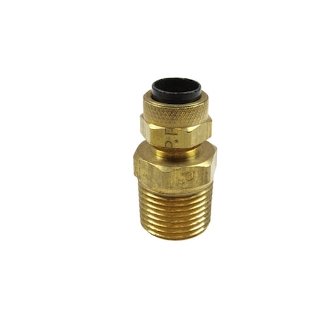 Poly-Tube Male Connector 3/8 OD X 3/8 MPT