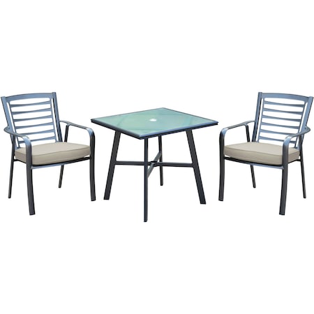 Pemberton 3-Piece Commercial-Grade Bistro Set