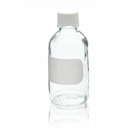 Clear Reagent Glass Bottle,Label,PK 6