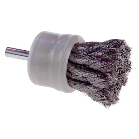 Knot Wire Coated End Brush,SS,3/4