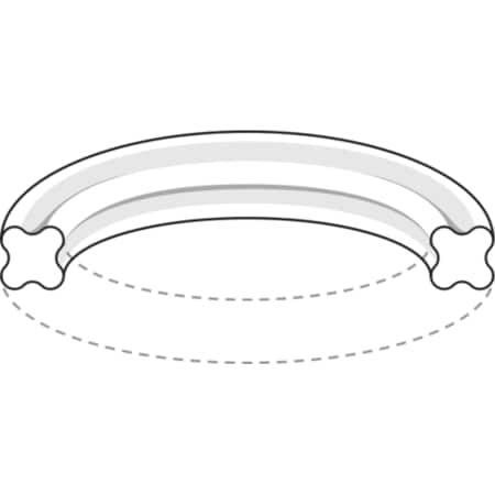 X-Profile Buna-N O-Ring, Dash 018, PK100