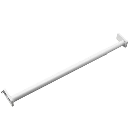 18inch 457 Mm To 30inch 762 Mm Adjustable Closet Rod, White