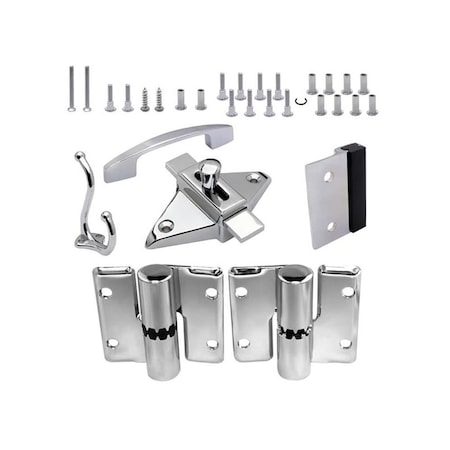Surface Hinge Hardware Kit For Outswing Door Of 34inch 19 Mm Thickness, Right