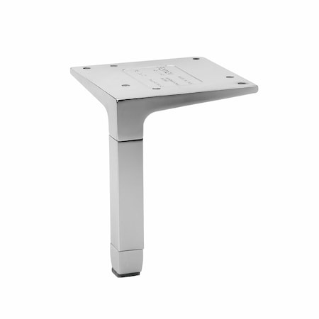 Design Furniture Leg, 4 23/32 In (120 Mm), Aluminum