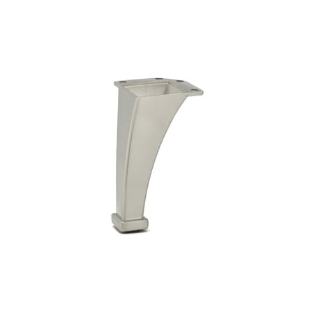 Contemporary Furniture Leg, 4 1/8 In (105 Mm), Nickel