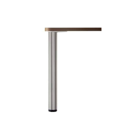 Adjustable Table Leg, 28 In (710 Mm), Chrome
