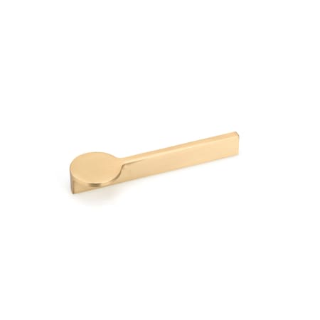 5 1/16 In (128 Mm) Center-to-Center Brushed Gold Contemporary Cabinet Pull