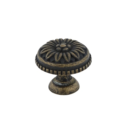 1 3/16 In (30 Mm) Antique English Traditional Brass Cabinet Knob