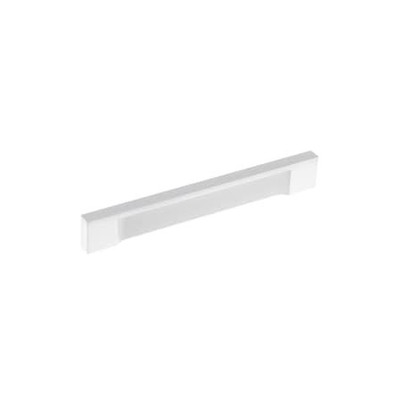 5 1/16 In (128 Mm) Center-to-Center White Contemporary Drawer Pull