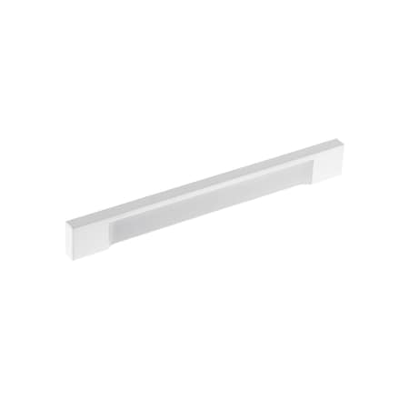 6 5/16 In (160 Mm) Center-to-Center White Contemporary Drawer Pull