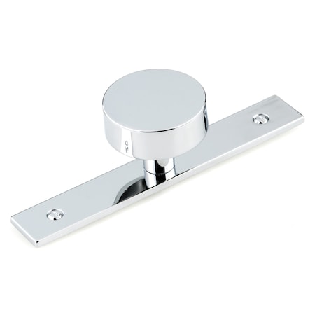 1 9/16 In (40 Mm) Chrome Contemporary Cabinet Knob And Backplate