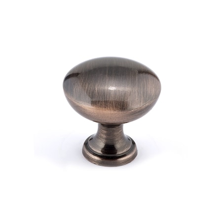 1 3/16 In (30 Mm) Antique Copper Traditional Metal Cabinet Knob