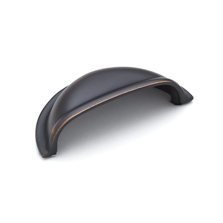 3 In. (76 Mm) Center-to-Center Brushed Oil-Rubbed Bronze Traditional Cup Pull