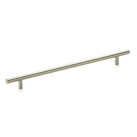 11-3/4 In. (298 Mm) Center-to-Center Brushed Nickel Steel Contemporary Drawer Pull