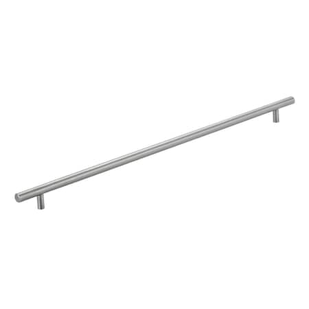 19-1/8 In. (486 Mm) Center-to-Center Brushed Stainless Steel Contemporary Drawer Pull