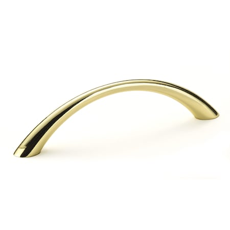 3 3/4 In (96 Mm) Center-to-Center Brass Contemporary Cabinet Pull