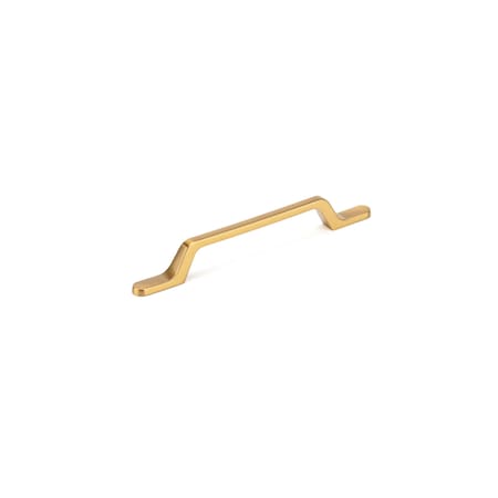 5 1/16 In (128 Mm) Center-to-Center Aurum Brushed Gold Contemporary Cabinet Pull