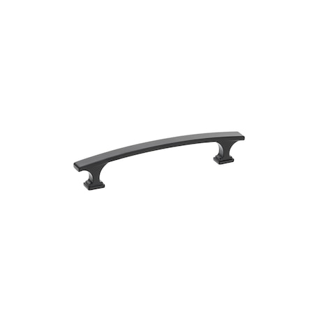5 1/16-inch (128 Mm) Center To Center Matte Black Transitional Cabinet Pull