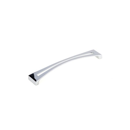 7 9/16 In (192 Mm) Center-to-Center Chrome Contemporary Drawer Pull