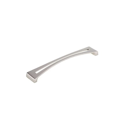 7 9/16 In (192 Mm) Center-to-Center Brushed Nickel Contemporary Drawer Pull