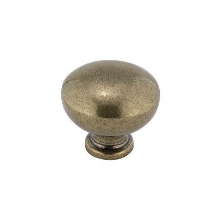 1 1/4 In (32 Mm) Burnished Brass Traditional Metal Cabinet Knob