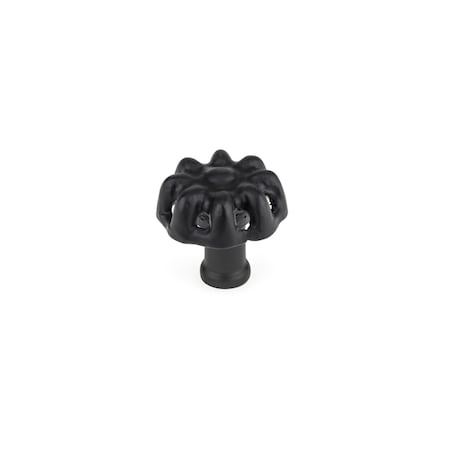 1 3/8 In (35 Mm) Black Eclectic Cabinet Knob