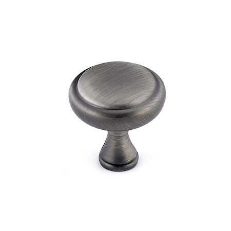 1 1/4 In (32 Mm) Antique Nickel Traditional Metal Cabinet Knob