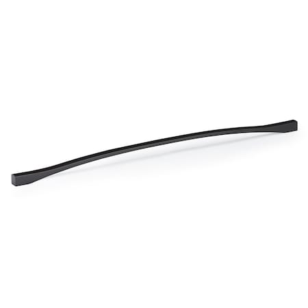 13 7/8-inch (352 Mm) Center To Center Matte Black Contemporary Cabinet Pull