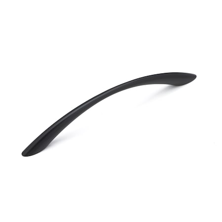 6-5/16 In. (160 Mm) Center-to-Center Matte Black Contemporary Drawer Pull