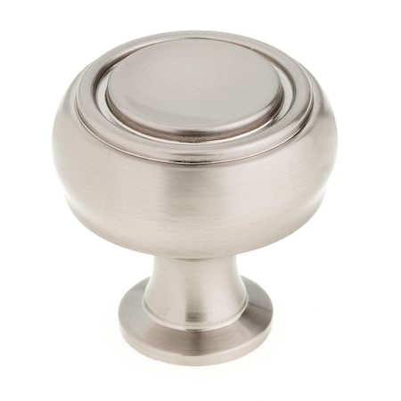 1 5/16 In (33 Mm) Brushed Nickel Contemporary Cabinet Knob