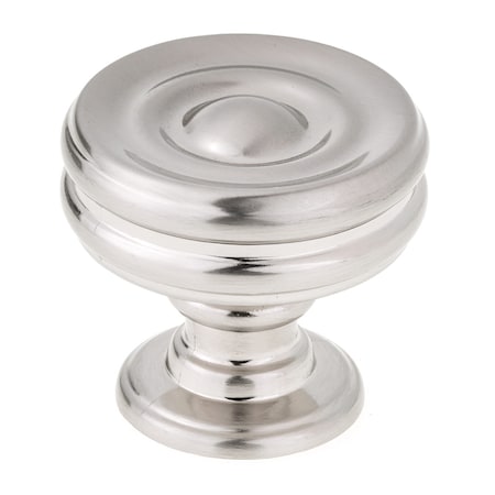 1 3/8 In (35 Mm) Brushed Nickel Contemporary Metal Cabinet Knob