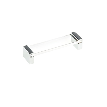 5 1/16 In (128 Mm) Center-to-Center Chrome Contemporary Cabinet Pull