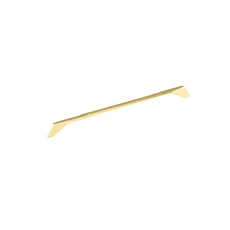 12 5/8 In (320 Mm) Center-to-Center Brushed Gold Contemporary Drawer Pull