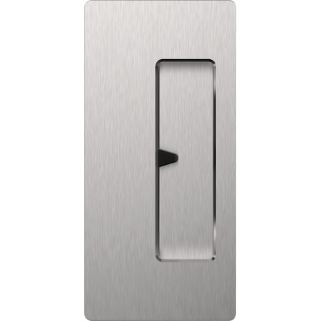 CL200 Cavity Sliders Magnetic Pocket Door Handle, Passage, Satin Chrome