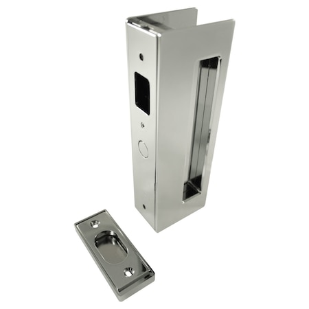 CL400 Cavity Sliders Magnetic Pocket Door Handle, Privacy, Matte Black