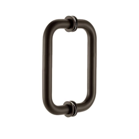 6inch 152 Mm Center To Center Tubular BacktoBack Pull For Glass Shower Door, OilRubbed Bronze