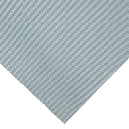 Goodyear Fine-Ribbed Rubber Flooring -- 3.5mm X 36 X 4ft - Dark Gray